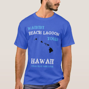 CAMISETA TOURS DEL LAGUNAJE DE LA PLAYA DE WAIKIKI