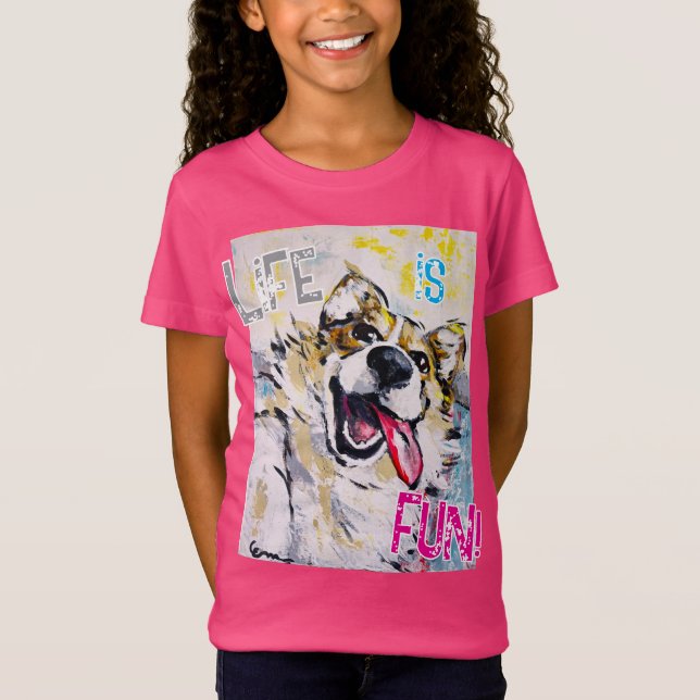 Camiseta Tout sourire Life is fun! (Anverso)