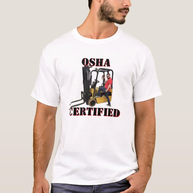 Camiseta Tow Motor Zach - OSHA CERTIFICADO (Anverso)