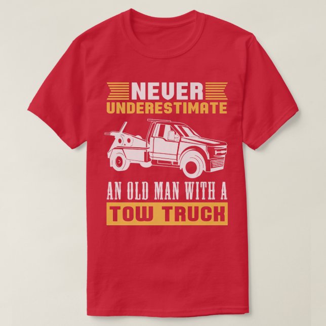 Camiseta Tow Truck Driver Breakdown Lorry - Thin Yellow Lin (Diseño del anverso)