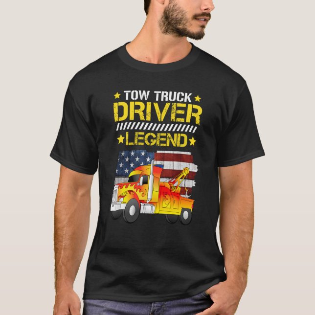 Camiseta Tow truck driver legend (Anverso)