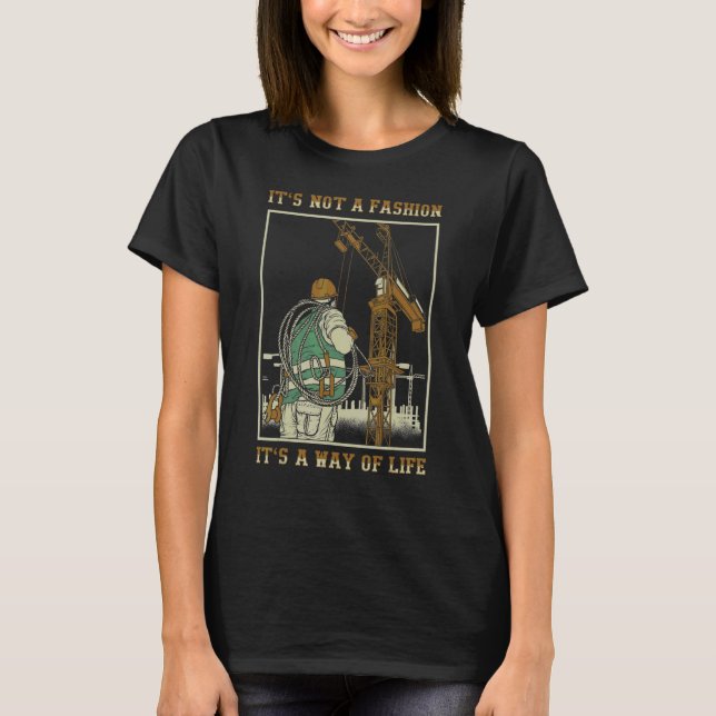 Camiseta Tower Crane Operator Essential (Anverso)