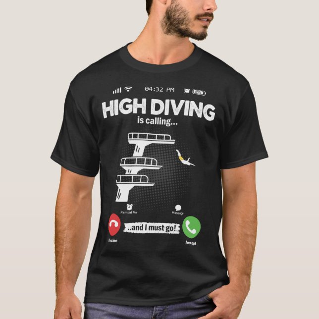 Camiseta Tower Jumping Is Calling I Must Go Water Hobby Tow (Anverso)