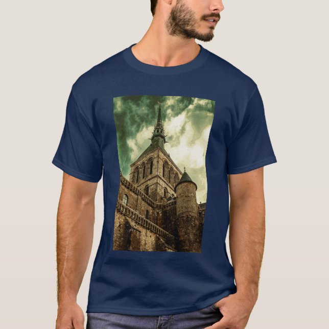 Camiseta Tower Le Mont Saint Michel, Francia (Anverso)
