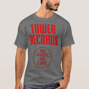 Camiseta Tower Record No Music No Life Record