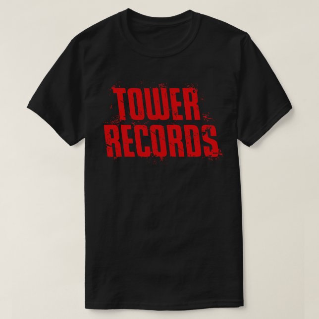 Camiseta Tower Records Grunge (Diseño del anverso)