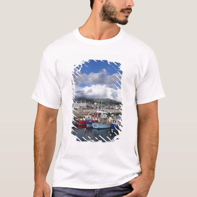 Camiseta Town and Harbour, Dingle, County Kerry, (Anverso)