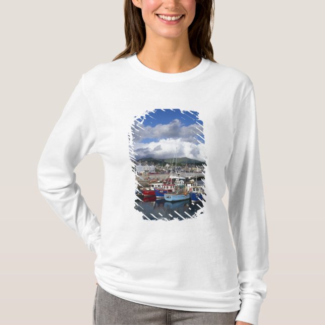 Camiseta Town and Harbour, Dingle, County Kerry, (Anverso)