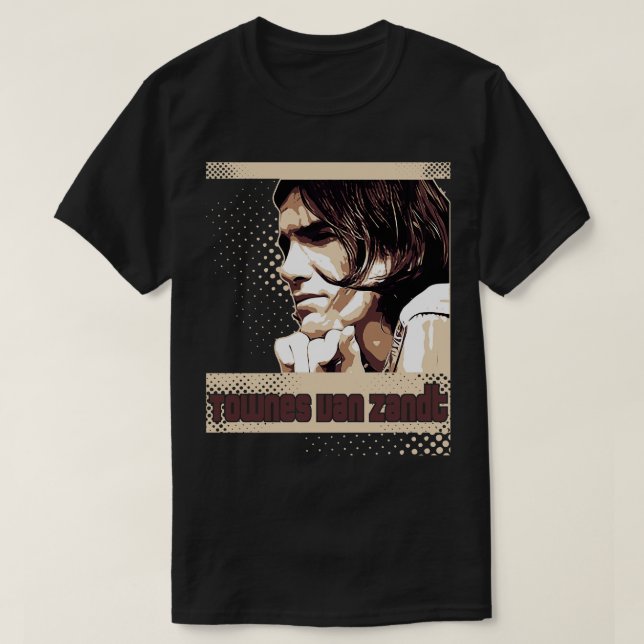 Camiseta Townes Van Zandt (Diseño del anverso)