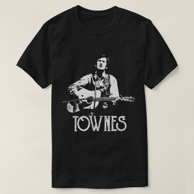 Camiseta Townes Van Zandt - White Stencil Essential T-Shirt (Diseño del anverso)