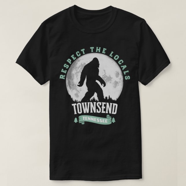 Camiseta Townsend Tennessee Respeto a los lugareños (Diseño del anverso)