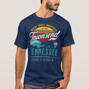 Camiseta Townsend Tennessee Retro Great Smoky Mountains Bea