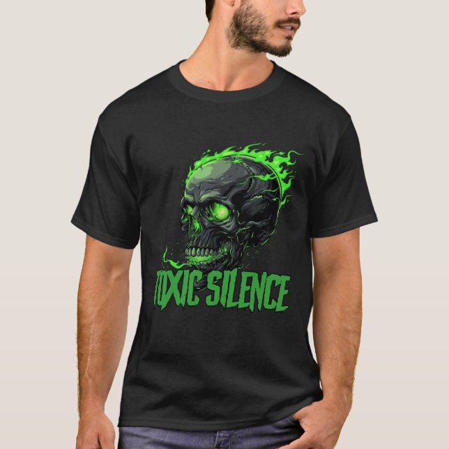 Camiseta "Toxic Silence" T-shirt med logo + text (Anverso)