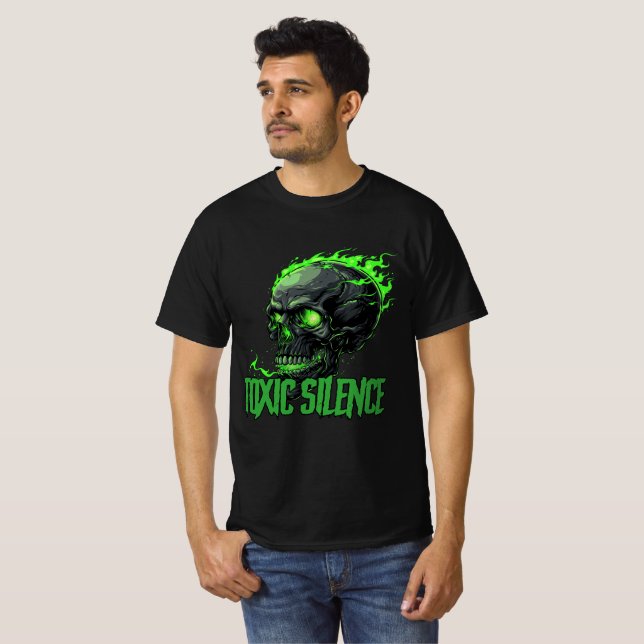 Camiseta "Toxic Silence" T-shirt med logo + text (Anverso completo)