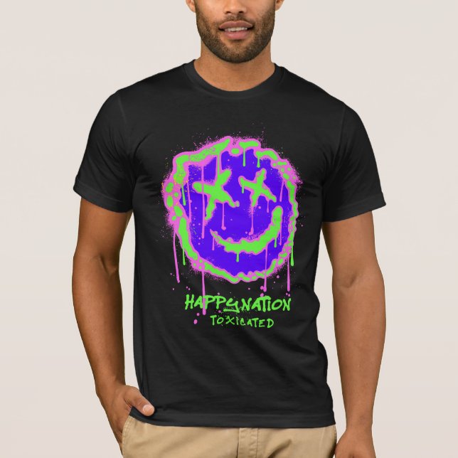 Camiseta tóxica para la nación feliz - Estado auda (Anverso)