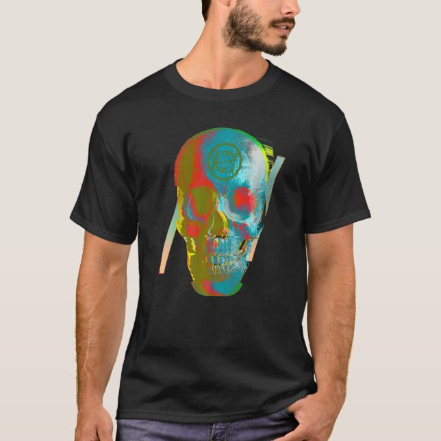 Camiseta Toxico Horror Skull Glitch (Anverso)