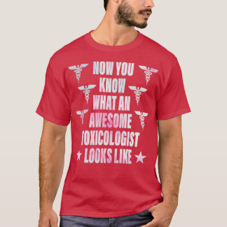 Camiseta Toxicólogo Chica Acuarela Toxicólogo Impresionante