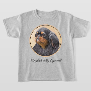 Camiseta Toy English Spaniel Pintura Original Arte Animal