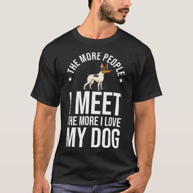 Camiseta Toy Fox Terrier Dog Cachorros Dueños Lover (Anverso)