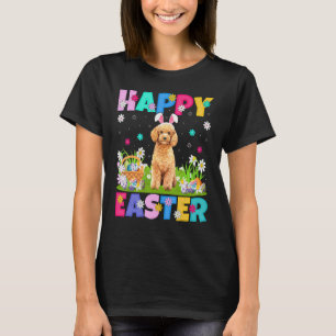 Camiseta Toy Poodle Dog Happy Easter Bunny Toy Poodle Easte