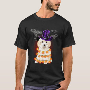 Camiseta Toy Poodle Dog Light Pumpkin Funny Halloween