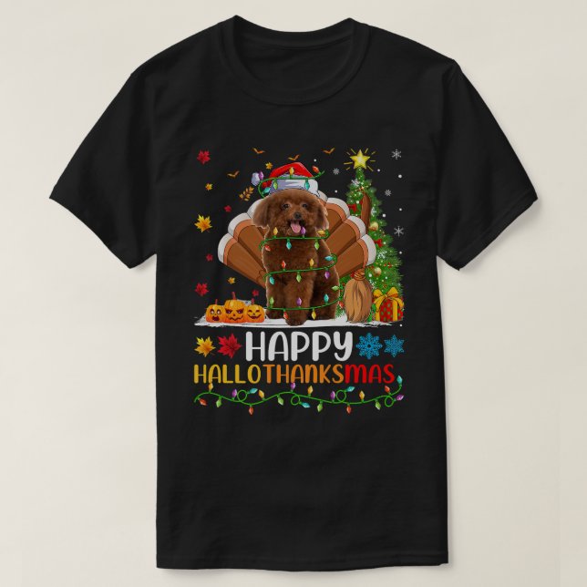 Camiseta Toy Poodle Dog Lover Funny Happy Toy Poodle HelloT (Diseño del anverso)