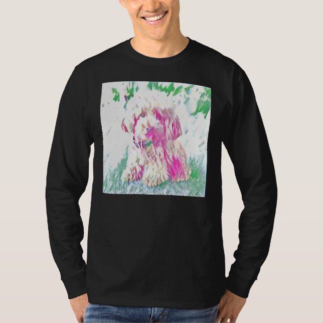 Camiseta Toy Poodle Puppy Print (Anverso)