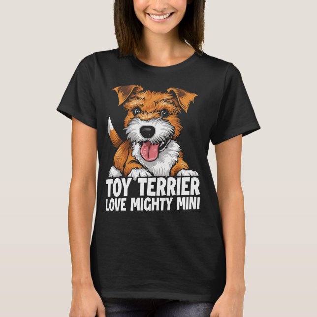 Camiseta Toy Terrier Love Mighty Mini Perro (Anverso)