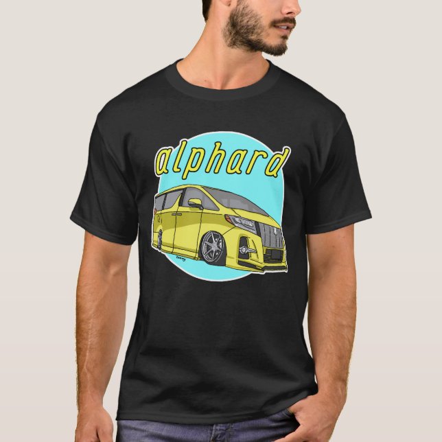 Camiseta Toyota Alphard - bajado (Anverso)