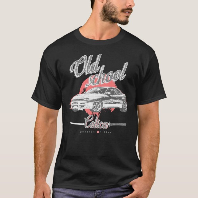 Camiseta Toyota Celica gt four T180  Old school  street rac (Anverso)