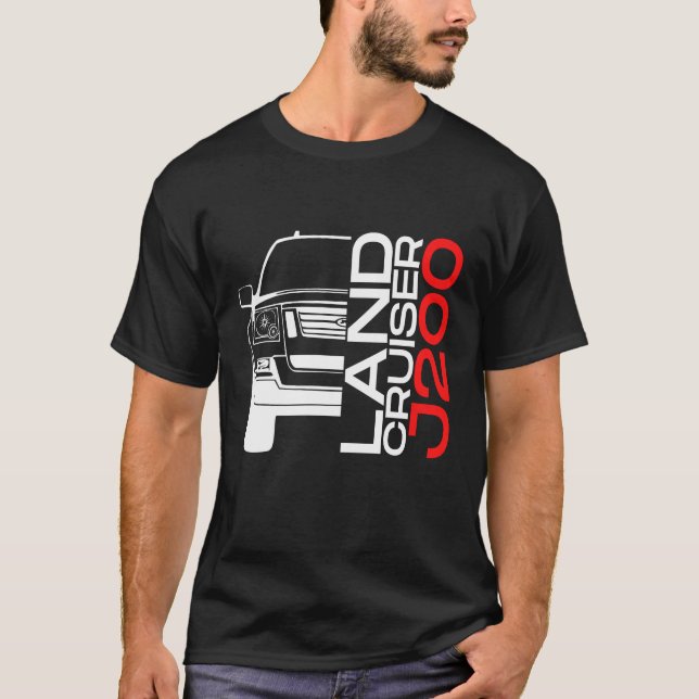 Camiseta Toyota Land Cruiser J200 Automotive Off-Road Car (Anverso)