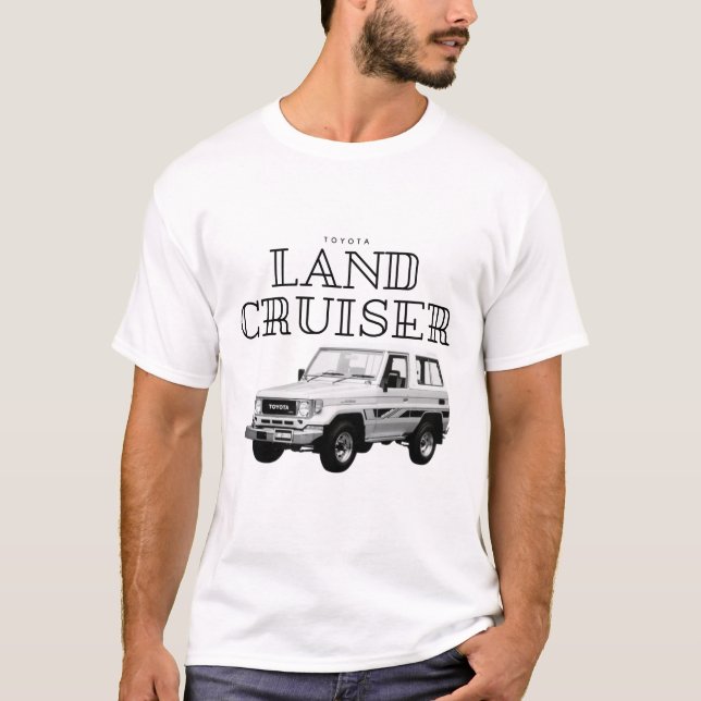 Camiseta Toyota Land Cruiser J70 Off-Road Car (Anverso)