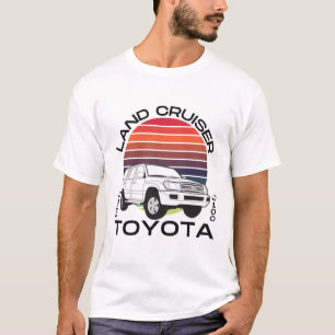 Camiseta Toyota Land Cruiser Retro J100 Off-Road Car