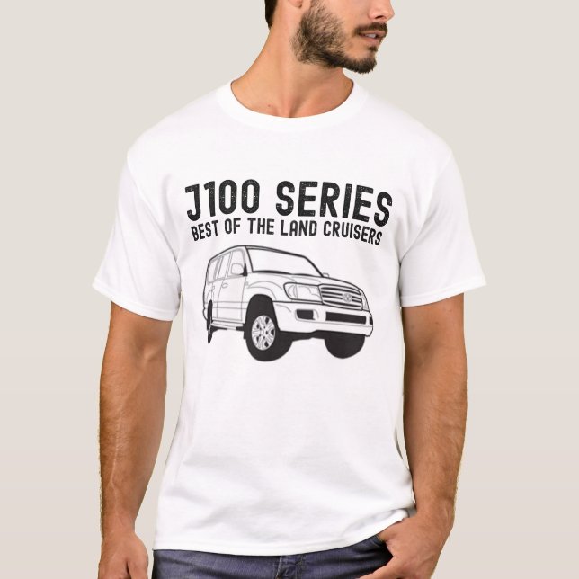 Camiseta Toyota Land Cruiser Retro J100 Off-Road Car (Anverso)