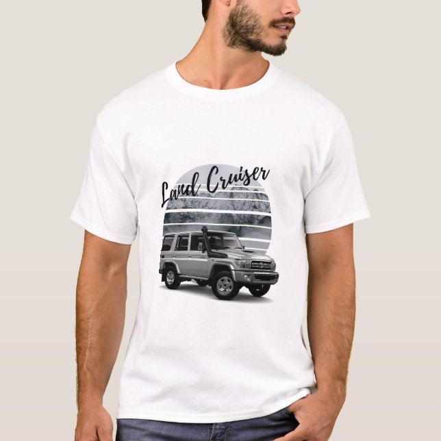 Camiseta Toyota Land Cruiser VDJ76 Off-Road Car (Anverso)
