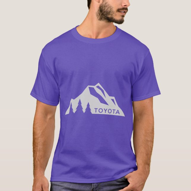 Camiseta Toyota Mountain Logo Versión 3 Blanco (Anverso)