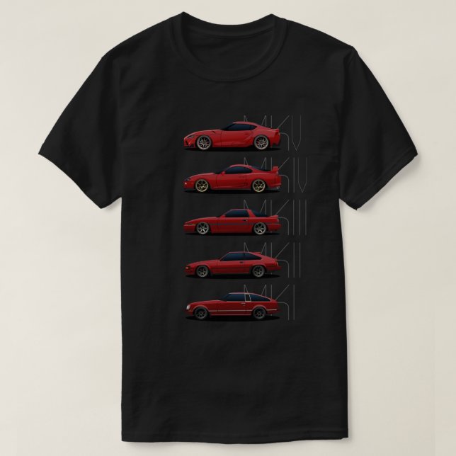 Camiseta Toyota Supra Generations Essential T-Shirt (Diseño del anverso)