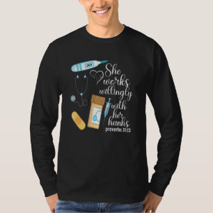Camiseta Trabaja Con Voluntad Con Sus Proverbios De Manos 3
