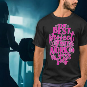 Camiseta Trabaja en ti mismo Ejercicio para hombres