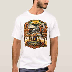 Camiseta Trabajado a Mano Carpintero Herrero Sierra Manual 