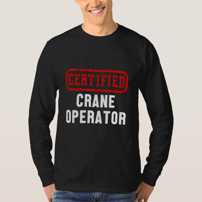 Camiseta Trabajador certificado del sitio de construcción d (Anverso)