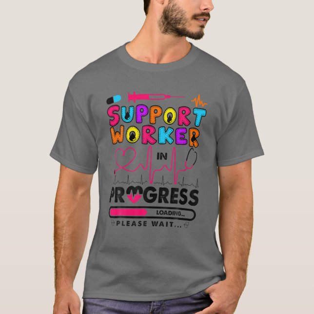 Camiseta Trabajador De Apoyo En Curso En El Futuro De Enfer (Anverso)