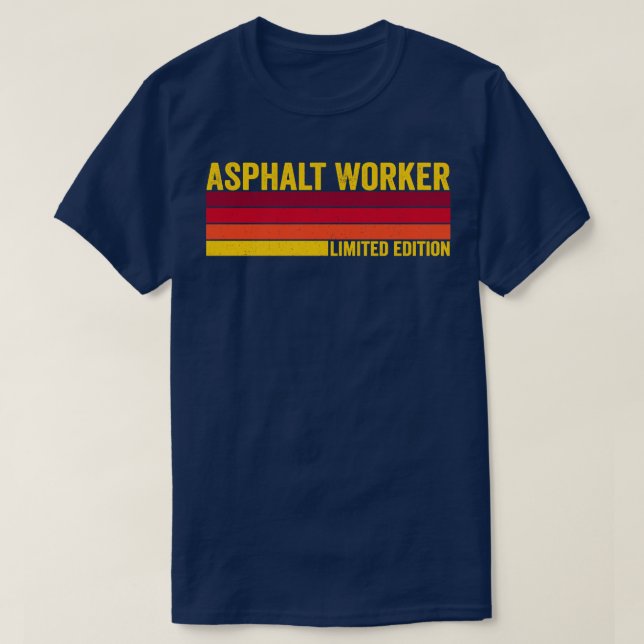 Camiseta Trabajador de asfalto (Diseño del anverso)