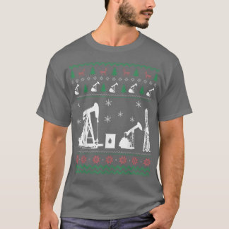 Camiseta Trabajador de campo petrolero Navidades feos sudan