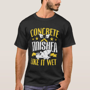 Camiseta Trabajador de cemento como el acabado de hormigón