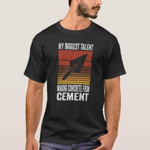 Camiseta Trabajador De Cemento De Construcción Para Un Acab