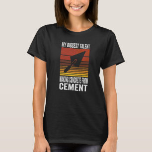 Camiseta Trabajador de cemento de construcción para un term