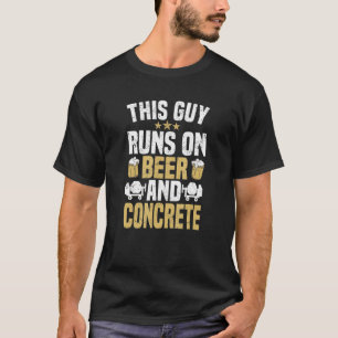 Camiseta Trabajador de Cerveza de Construcción de Mens Conc