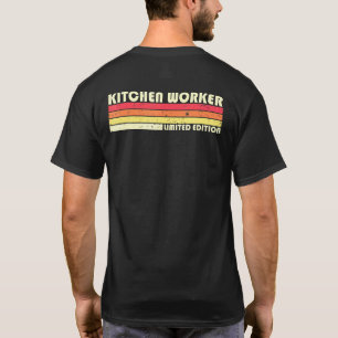 Camiseta Trabajador de Cocina Trabajo Título Profesional Cu