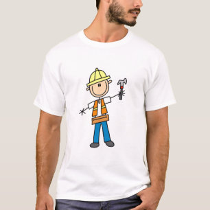 Camiseta Trabajador de construcción con el martillo